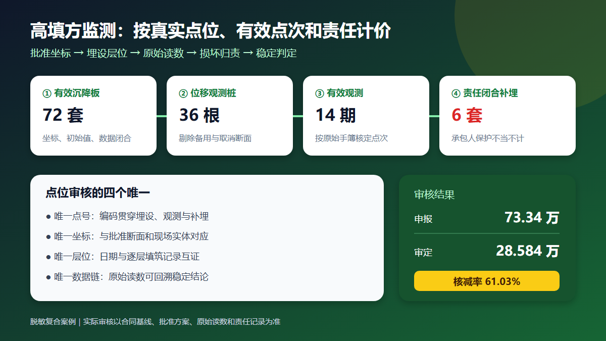 高填方路基监测费用审核信息图