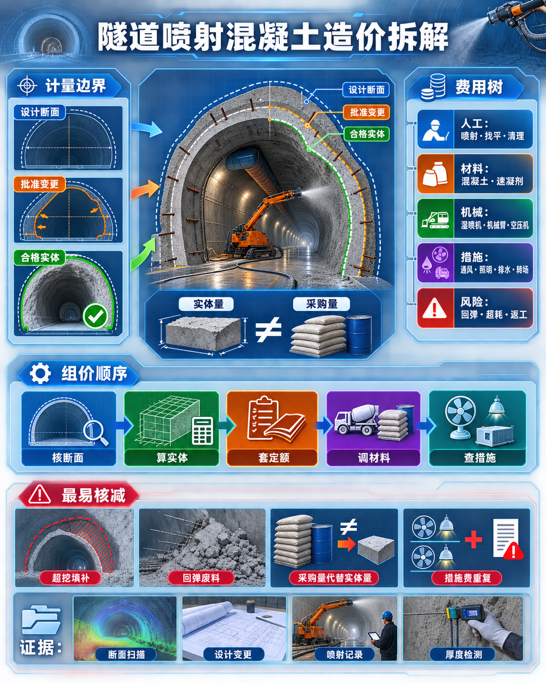 隧道喷射混凝土造价拆解图